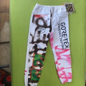 GORE-TEX graffiti print track pants